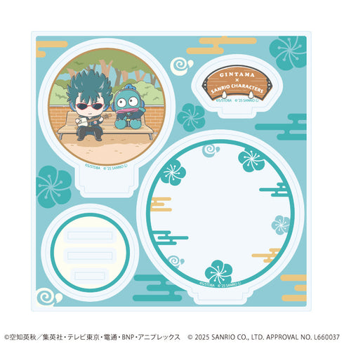『銀魂×サンリオキャラクターズ』アクリルスタンドプレート11/河上万斉×ハンギョドン(コラボイラスト)